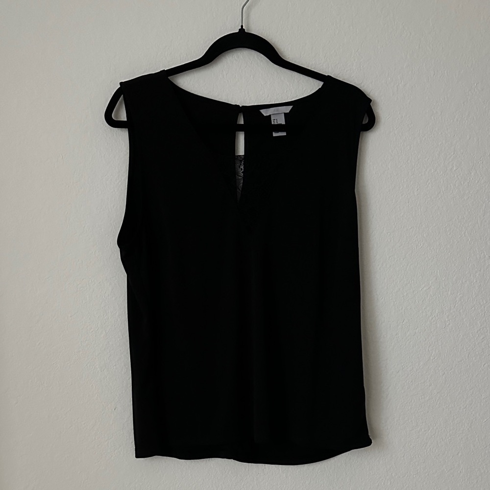 H&M Classic Black Sleeveless Blouse